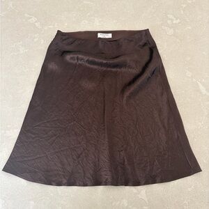 Aritzia Babaton Chocolate A-Line Skirt